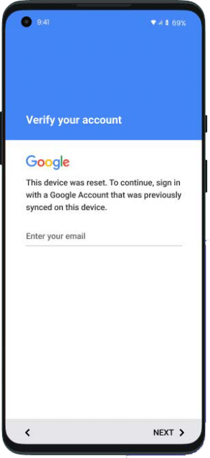 Google Account verificatie verwijderen
